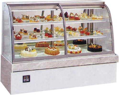 3 Layers Shelf 2m Air Cooled Cake Display Freezer